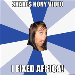 shares Kony video